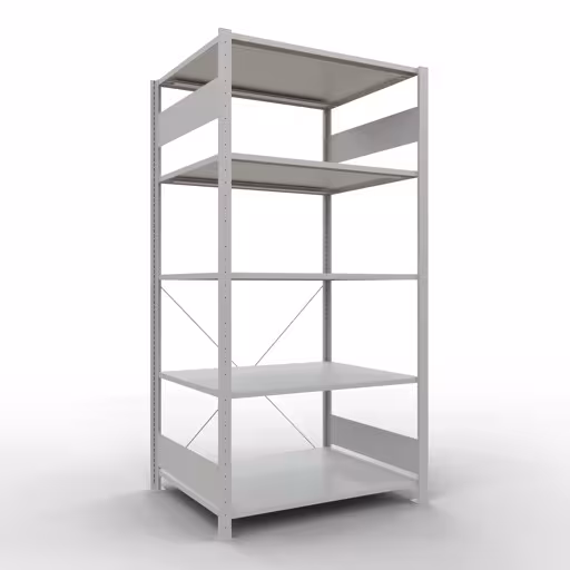 Figuur nr. 14 van het artikel basisplank, legbord, insteeksysteem MULTIplus150, 2000 x 1000 x 800 mm, 5 legborden, kruisschoor, RAL 7035 lichtgrijs uit de productgroep insteeksysteem van Schulte Lagertechnik.