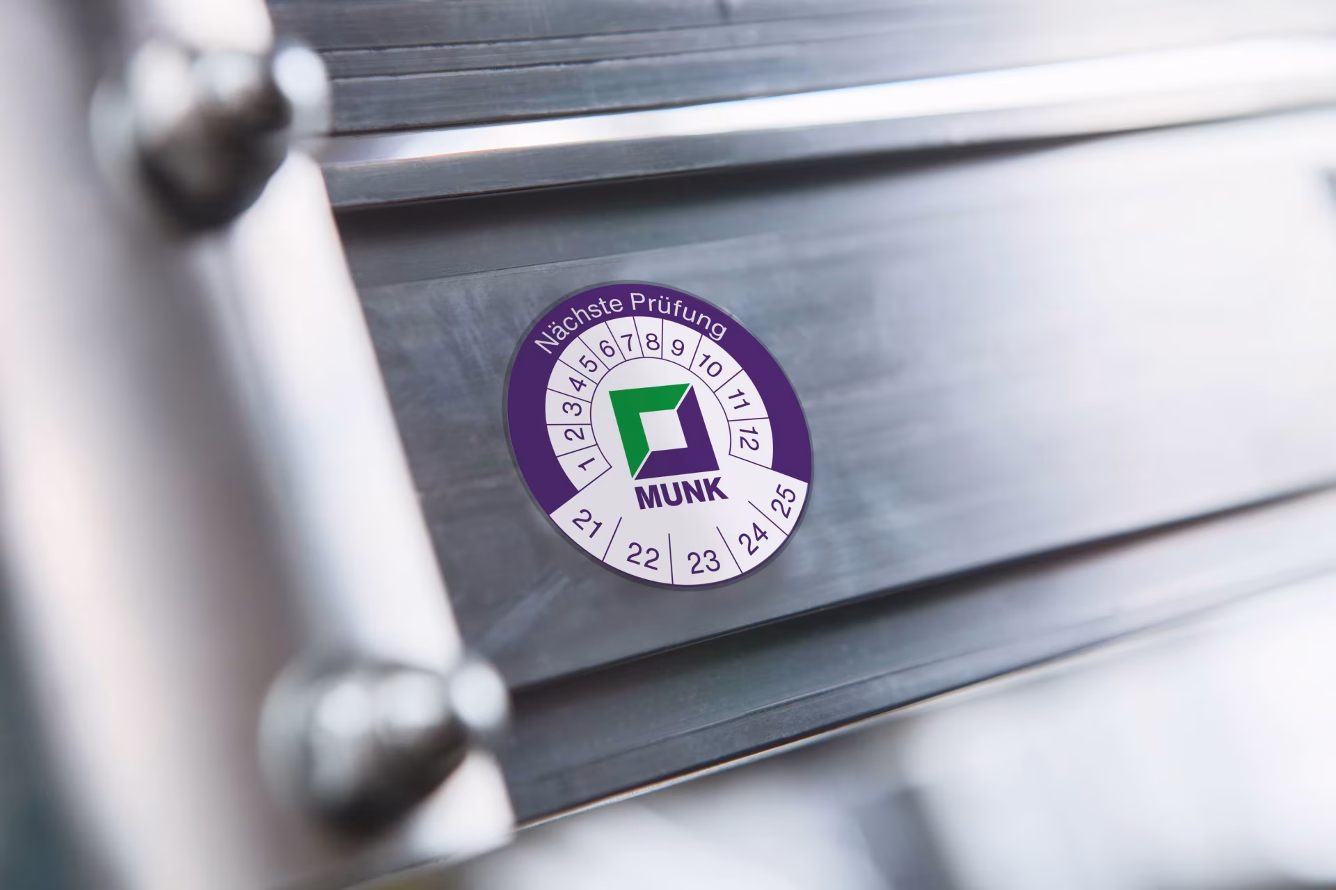 Teststicker 40 x 40 mm van Munk met het artikelnummer. 019175