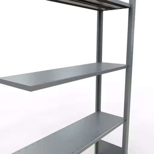 Aanbouwrekken, rekken, insteeksysteem MULTIplus150, 2000 x 1000 x 300 mm (HxBxD), 5 legborden, lengtestangen, verzinkt uit de categorie aanbouwrekken met de GTIN 4004514279729 Aanbouwrekken, rekken, insteeksysteem MULTIplus150, 2000 x 1000 x 300 mm, 5 legborden, lengtestangen, verzinkt van Schulte Lagertechnik uit het assortiment insteeksysteem