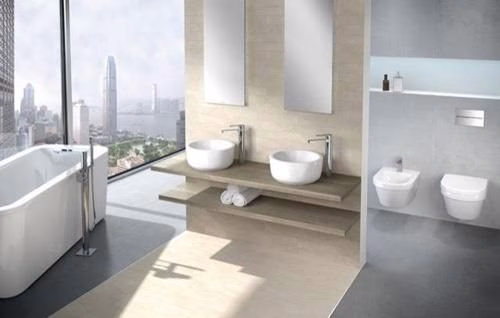 VILLEROY &amp; BOCH Wastafelrandloos Architectura 370x530mm Ovaal Wit Alpine KeramiekPlus