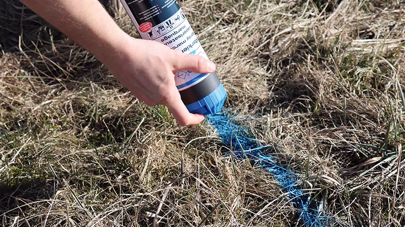 TecLine markeerspray 500 ml LICHT ORANJE Gras, Pflanze, Person