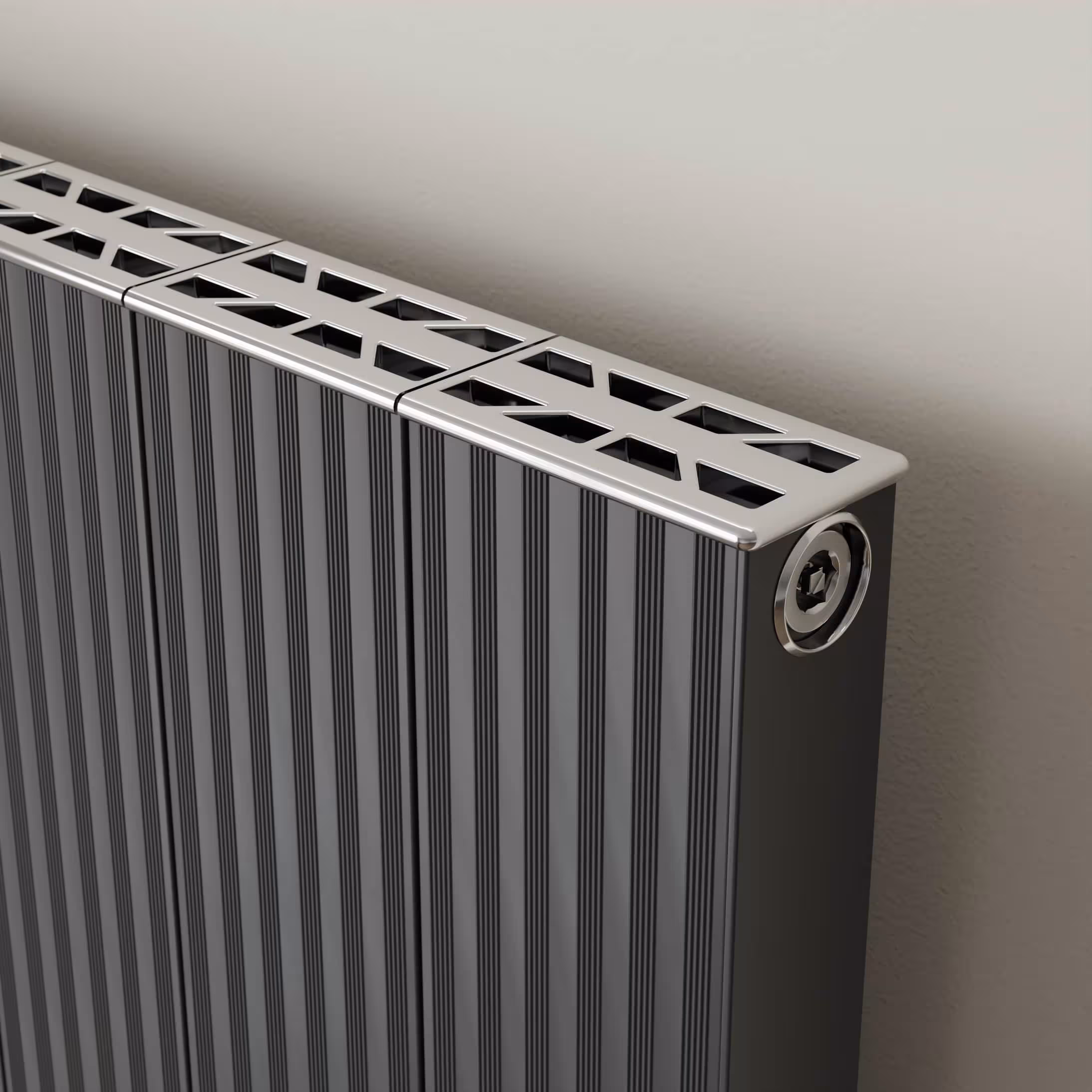 Aluminium radiator Valeo middenaansluiting antraciet van het merk Ximax uit de categorie aluminium radiator