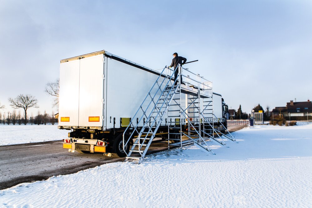 Munk-ontijzingssteiger in modulair ontwerp, stationair