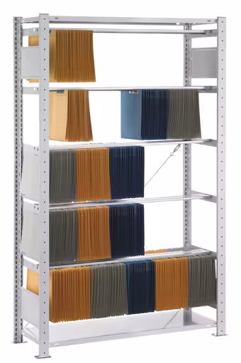 Basisplank, insteek-pendelnietmachineplank "Elba/Leitz", 1800 x 1000 x 350 mm, RAL 7035 lichtgrijs, 5 pendelstangen van Schulte Lagertechnik met artikelnr. 30610-N