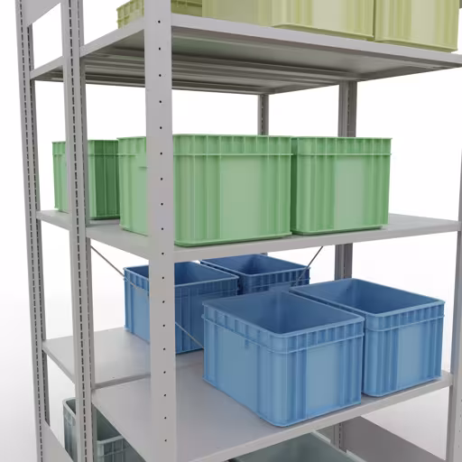Andere weergave van het artikel Basisplank, dubbele plank, legplank-insteeksysteem MULTIplus150, 2000 x 1000 x (2x500) mm, 2x5 legborden, kruisschoor, RAL 7035 lichtgrijs uit de categorie legborden