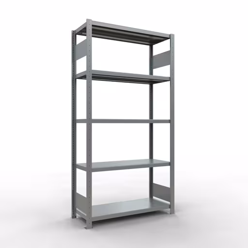 Andere weergave van het artikel Basisplank, legbord, insteeksysteem MULTIplus250, 2000 x 1000 x 400 mm, 5 legborden, lengtestangen, verzinkt uit de categorie insteeksysteem