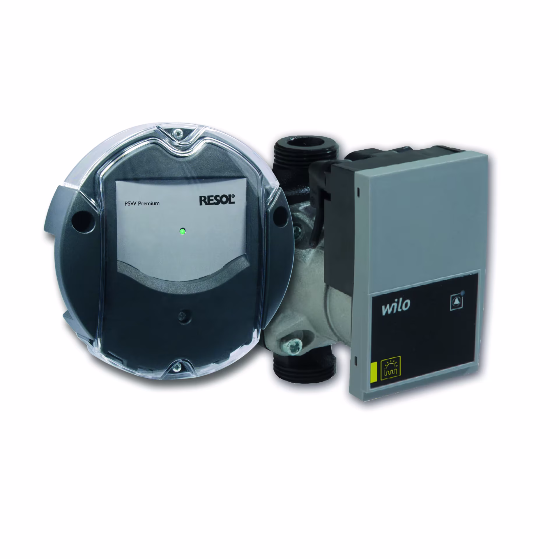 RESOL PSW Premium Set inclusief Wilo Yonos PARA, pompsignaalomvormer