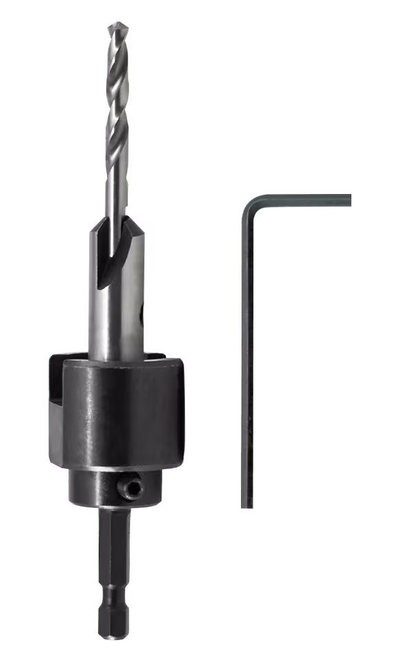 Boorverzinkboor met diepteaanslag, verstelbaar - Ø 5 mm van Beko Boorverzinkboor met diepteaanslag, verstelbaar - Ø 5 mm uit de categorie boren met art.nr. 411 003