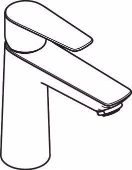 Hansgrohe TALIS E 110 Eéngreeps wastafelmengkraan met 15 mm diameter zonder afloop chroom