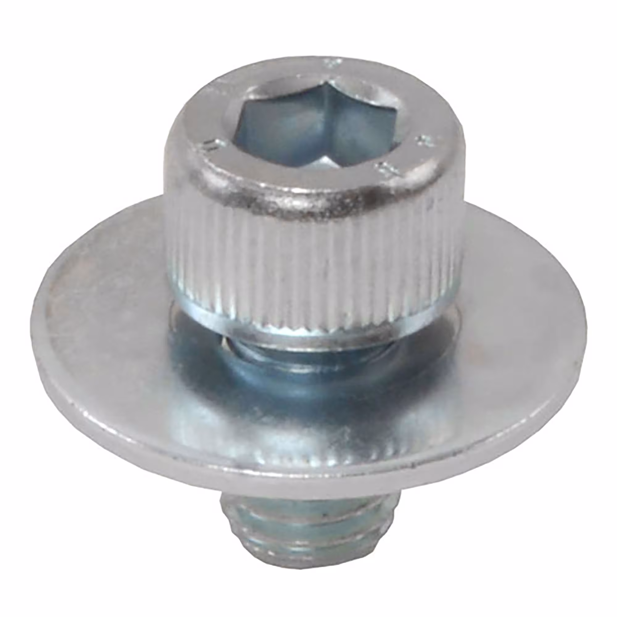 Binnenzeskantschroef met ring M8 draadlengte 15mm verzinkt van het merk Fixotec uit het assortiment bevestigingsmaterialen