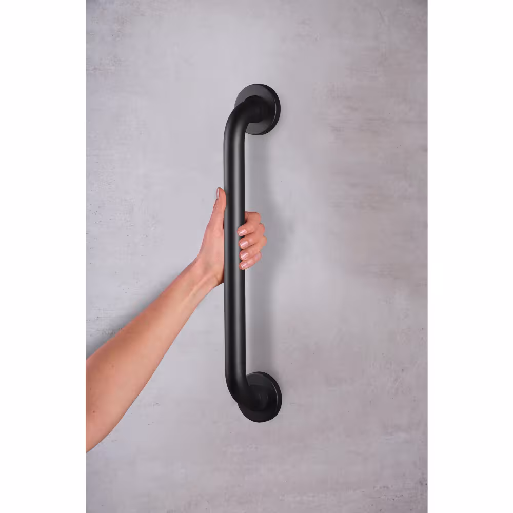 Handgreep Sam M, zwart satijn mat, aluminium van Ridder met art.nr. A00145110