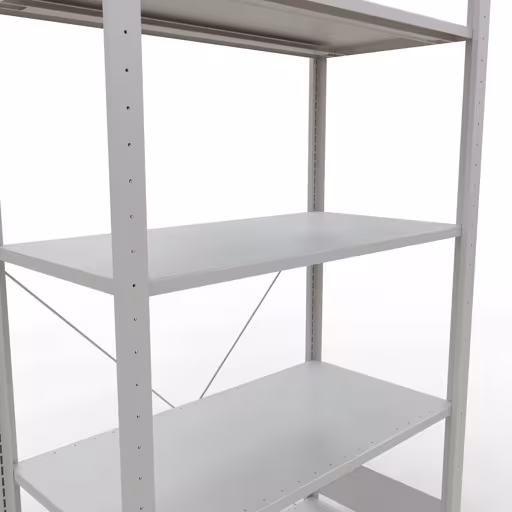 Figuur nr. 12 van het artikel basisplank, legbord, insteeksysteem MULTIplus150, 2000 x 1000 x 500 mm, 5 legborden, kruisschoor, RAL 7035 lichtgrijs uit de productgroep insteeksysteem van Schulte Lagertechnik.