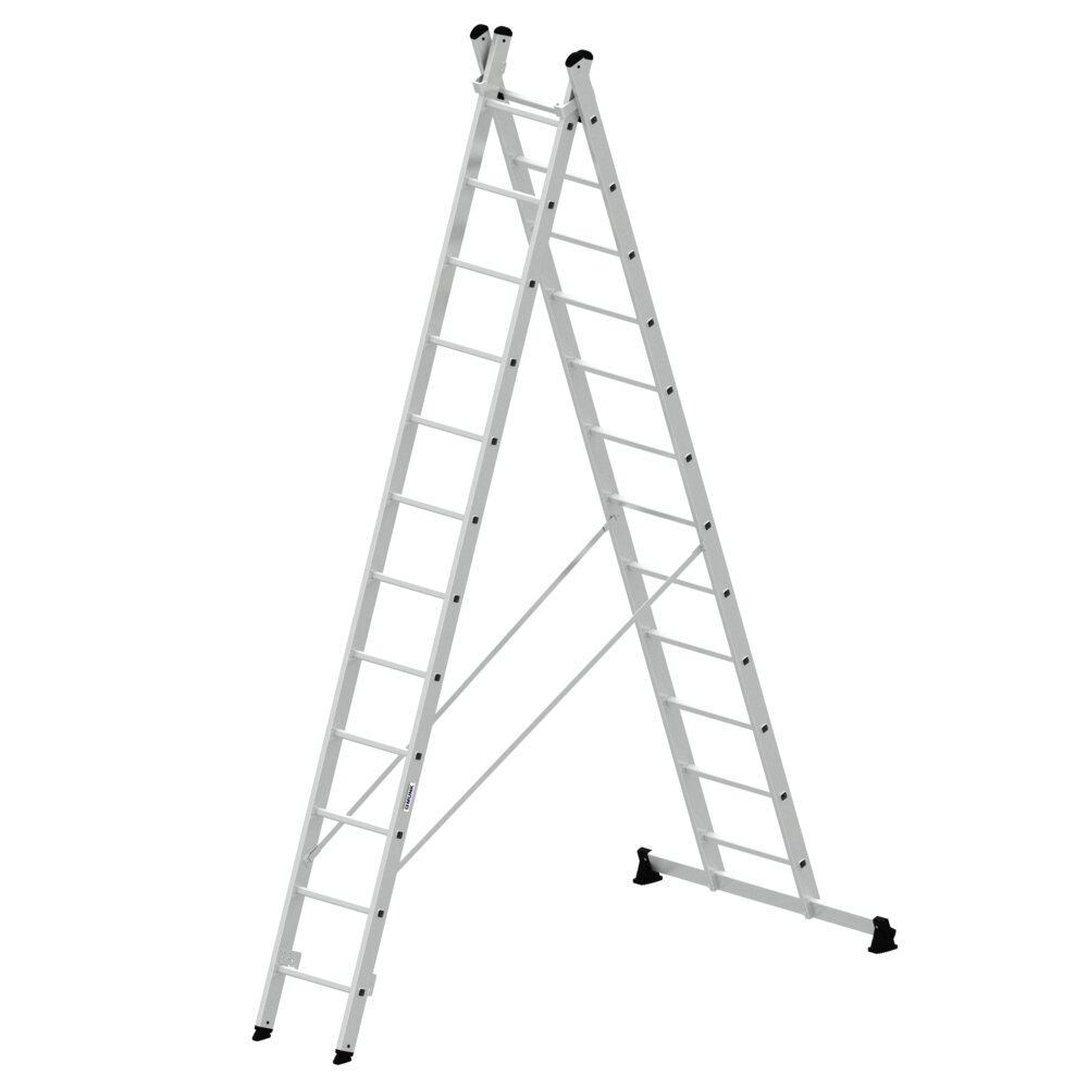 Munk multifunctionele ladder met twee sporten en Nivello® dwarsbalk uit de categorie multifunctionele ladders, artikelnummer 031224