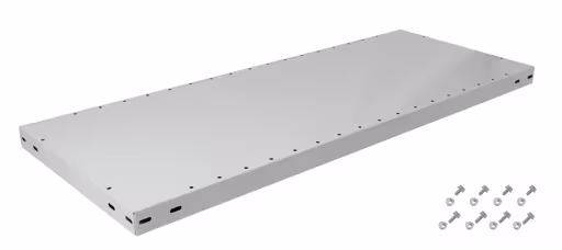 Figuur nr. 7 van het artikel extra plank MULTIplus250 750x300 mm, RAL 7035 lichtgrijs, incl. 8 schroeven + moeren uit de productgroep kantoorrekken van Schulte Lagertechnik