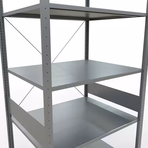 Figuur nr. 12 van het artikel basisrek, legplank-insteeksysteem MULTIplus150, 3000 x 1000 x 800 mm, 7 legborden, verzinkt uit de productgroep insteeksysteem van het merk Schulte Lagertechnik.