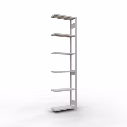 Figuur nr. 10 van het artikel aanbouwrekken, legbordstellingen, insteeksysteem MULTIplus250, 3000 x 750 x 300 mm, 7 legborden, RAL 7035 lichtgrijs uit de productgroep insteeksysteem van het merk Schulte Lagertechnik.