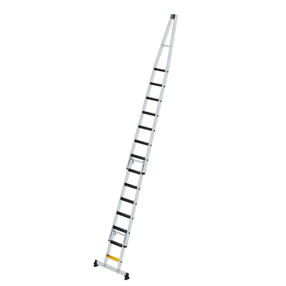 Munk trapladder voor het reinigen van ramen met Nivello® dwarsbalk en clip-step R13 combinatie met 2 onderste delen uit de categorie Speciale ladders, Professionele producten met artikelnummer 040742