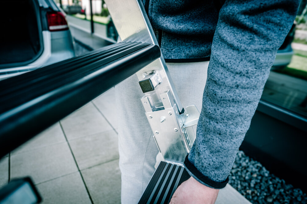 Milieubild 2178906 Munk trapladder, dubbelzijdige toegang, 2x4 treden