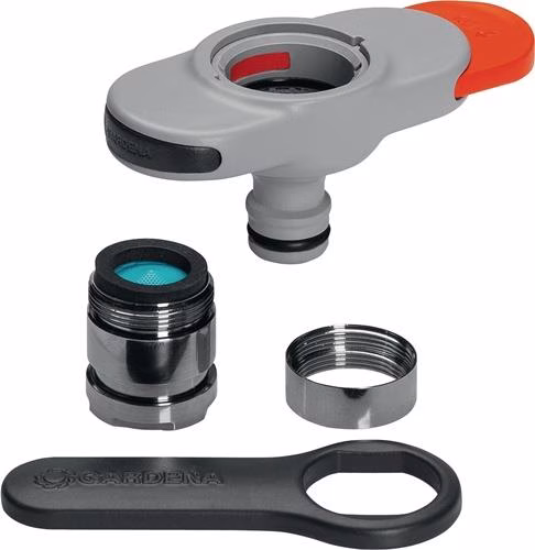 Gardena merk kunststof/metalen kraanaansluiting M 24 GARDENA kunststof/metalen kraanaansluiting M 24 uit de categorie slangkoppelingen, -fittingen met artikelnummer 4000350266