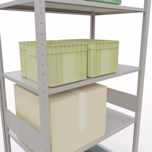 Figuur nr. 14 van het artikel basisrek, legplank-insteeksysteem MULTIplus85, 3000 x 1000 x 600 mm, 7 legborden, RAL 7035 lichtgrijs uit de productgroep insteeksysteem van het merk Schulte Lagertechnik.