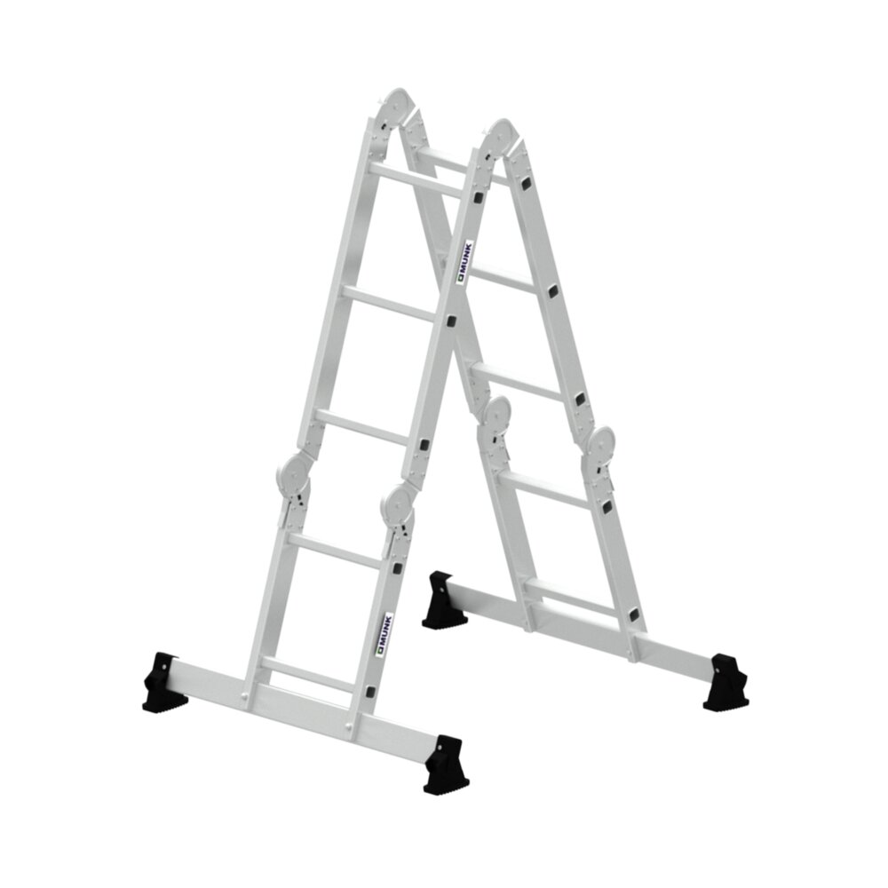 Munk 4-delige multifunctionele ladder met Nivello® dwarsbalk, uit de categorie multifunctionele ladders, artikelnummer 031310