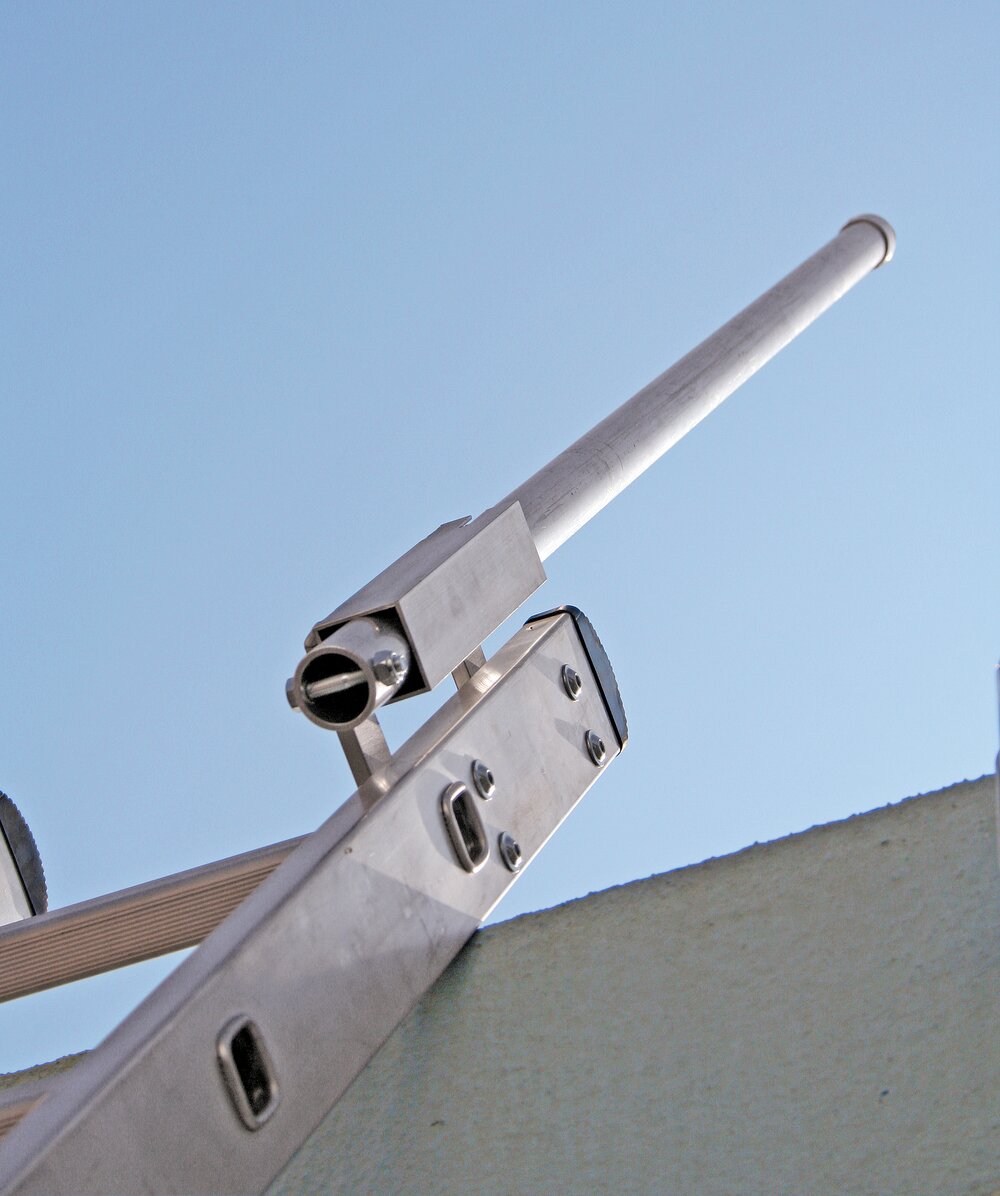 Produktbild Detailansicht 3818723 Munk uitstaplijst inschuifbaar geschikt voor uitschuifbare ladders Rechte bevestiging links