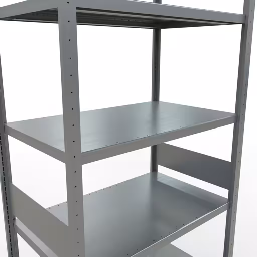 Figuur nr. 14 van het artikel basisrek, legbord, insteeksysteem MULTIplus330, 3000 x 1000 x 600 mm, 7 legborden, lengtestangen, verzinkt uit de insteeksysteem productgroep van Schulte Lagertechnik.