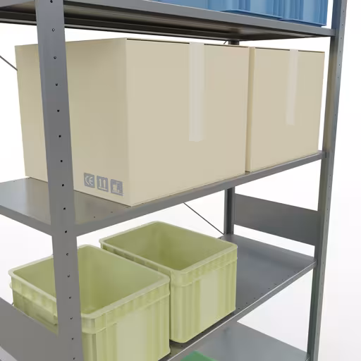 Insteeksysteem basisplank 3000x1300x500 mm, type 150 kg, verzinkt met artikelnr. 12752-130 Insteeksysteem basisplank 3000x1300x500 mm, type 150 kg, verzinkt van Schulte Lagertechnik uit de categorie insteeksysteem