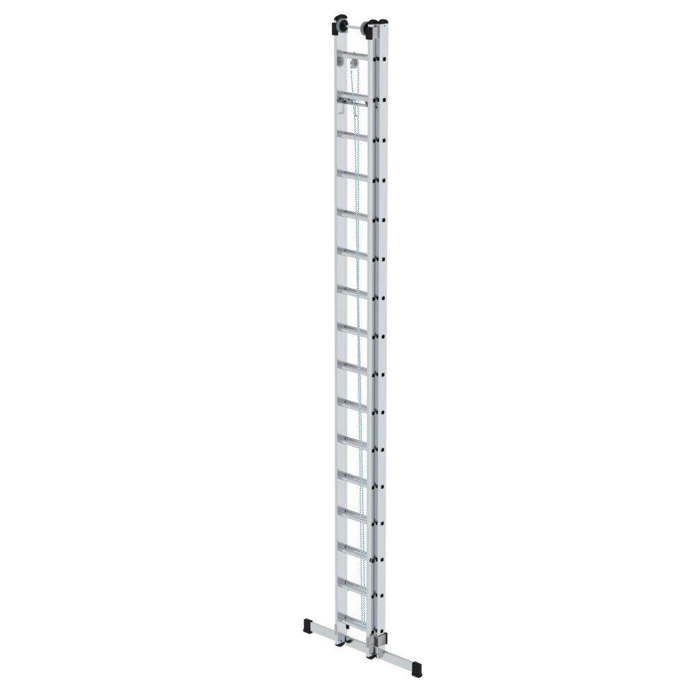 Munk 2-delige touwladder met standaard traverse 2x16 sporten