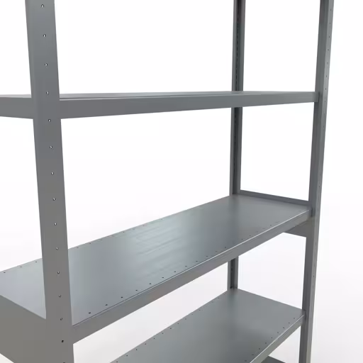 Figuur nr. 15 van het artikel basisrek, legbord, insteeksysteem MULTIplus250, 2500 x 1300 x 400 mm, 6 legborden, lengtestangen, verzinkt uit de insteeksysteem productgroep van Schulte Lagertechnik.