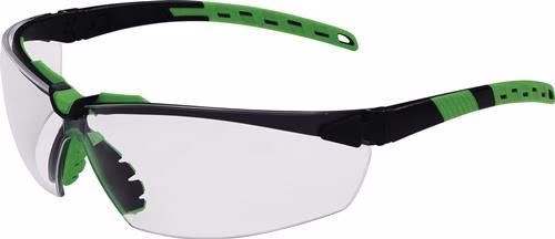 Sprinter veiligheidsbril EN 166 EN 170, zwart/groene pootjes, heldere PC PRO FIT lens, uit de categorie veiligheidsbrillen met artikelnummer 4000370378