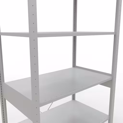 Figuur nr. 15 van het artikel basisplank, legbord, insteeksysteem MULTIplus150, 2500 x 1000 x 600 mm, 6 legborden, kruisschoor, RAL 7035 lichtgrijs uit de productgroep insteeksysteem van Schulte Lagertechnik.
