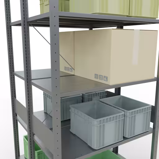 Basisplank, dubbele plank, rekkensysteem MULTIplus150, 3000 x 1000 x (2x1000) mm, 2x7 planken, verzinkt van Schulte Lagertechnik uit de categorie rekken