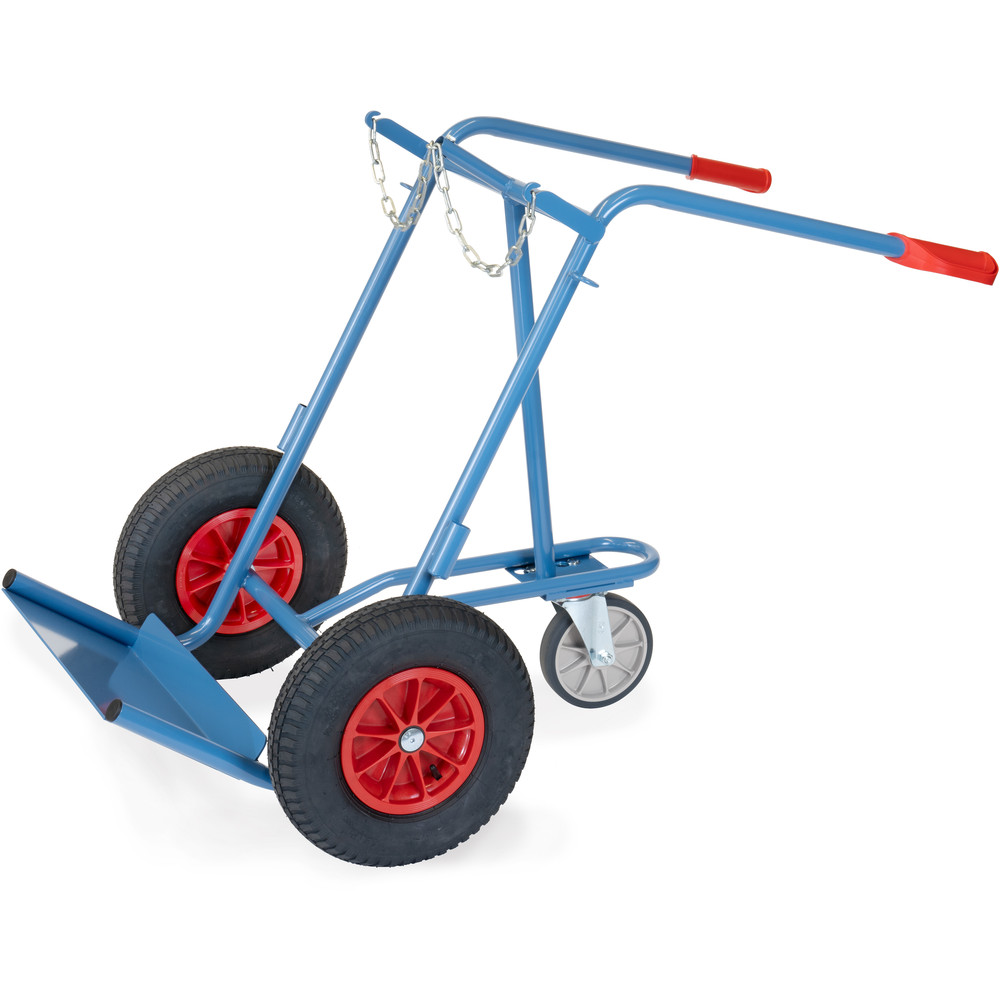 Stalen flessenwagen met steun uit de trolleycategorie met artikelnummer 52229L-ST