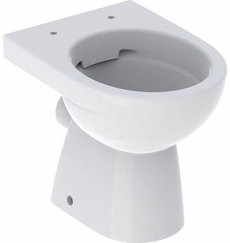 Geberit Renova vrijstaand toilet, diepe spoeling, horizontale afvoer, halfgesloten ontwerp, randloos, wit, van het merk Geberit Geberit Renova vrijstaand toilet, diepe spoeling, horizontale afvoer, halfgesloten ontwerp, randloos, wit, uit de categorie vrijstaande toiletten met artikelnummer 6000578878