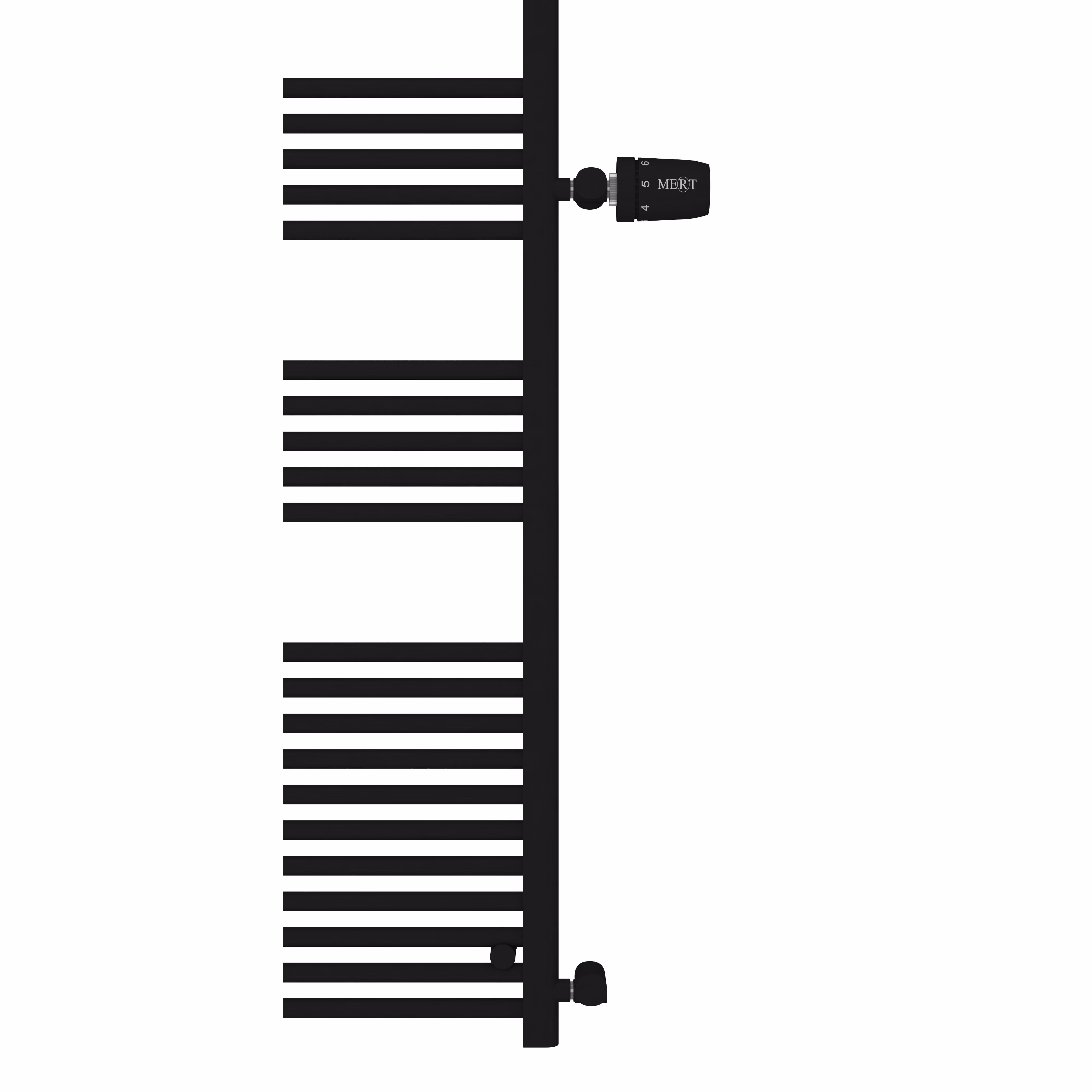 Ohne Text 4841584341462402078 MERT vervangingsradiator, zwart, 800x600mm, zijaansluiting 500mm