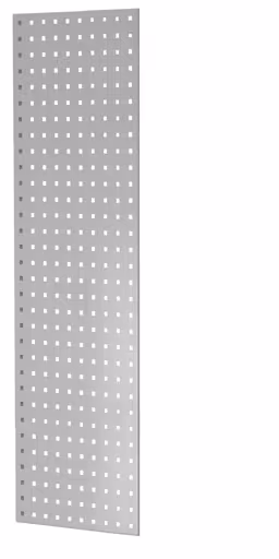 Geperforeerde plaat zijpaneel, 90 x 1250 x 400 mm (H x D), RAL 7035 lichtgrijs van Schulte Lagertechnik uit het plug-in systeem assortiment