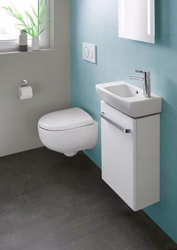 Detailbild 4080831 Geberit Renova Compact wandcloset Wastafelonderbouw 49cm projectie, Rimfree, wit