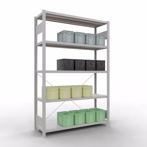 Insteeksysteem basisplank 2000x1300x400 mm, type 250 kg, lichtgrijs van Schulte Lagertechnik uit het assortiment insteeksysteem