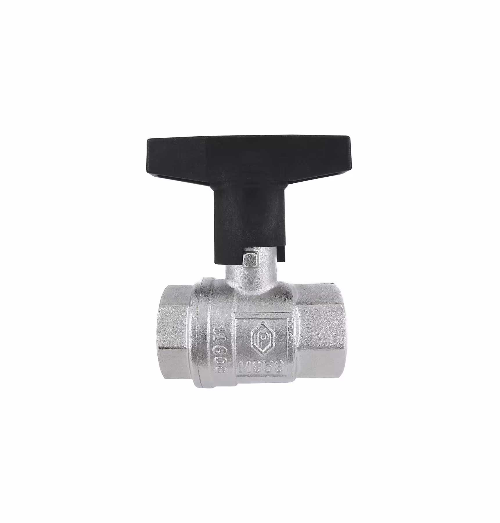 ISO verwarmingskogelkraan 2" inch DN 50 PN 25 met T-handgreep en lange as voor isolatieputeus ISO kogelkranen met T-greep, kogelkranen & afsluiters, artikelnr. 53406