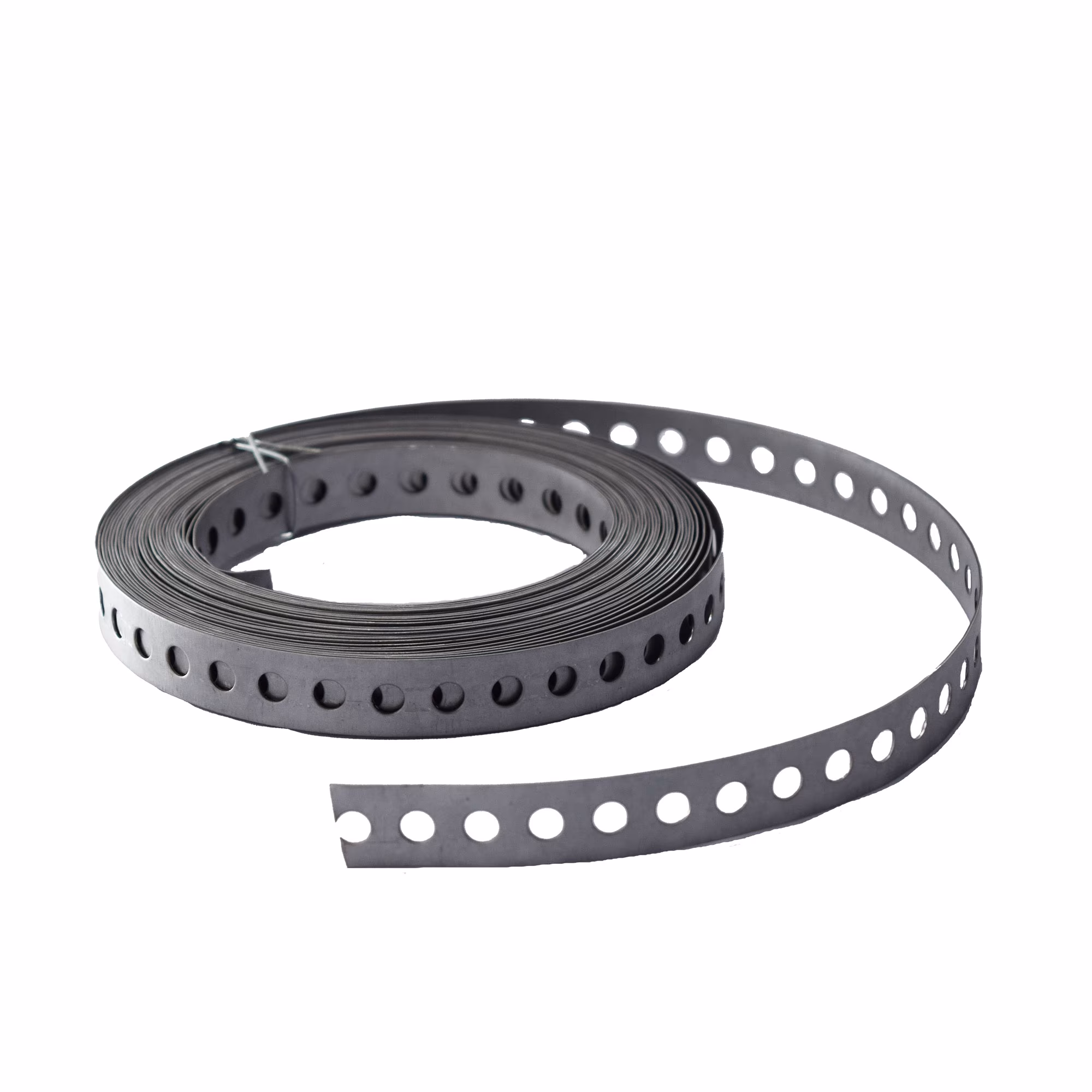 1 stuk - montage gat tape recht materiaal 17 x 0,6 mm gegalvaniseerd 1 stuk - montage gat tape recht materiaal 17 x 0,6 mm gegalvaniseerd