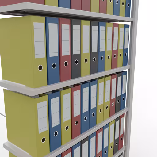 Afbeelding nr. 14 van het artikel, kantoorrekken, insteeksysteem MULTIplus85, 2300 x 1000 x 300 mm, 7 planken, zonder aanslaglijst, lichtgrijs uit de productgroep kantoorrekken van Schulte Lagertechnik