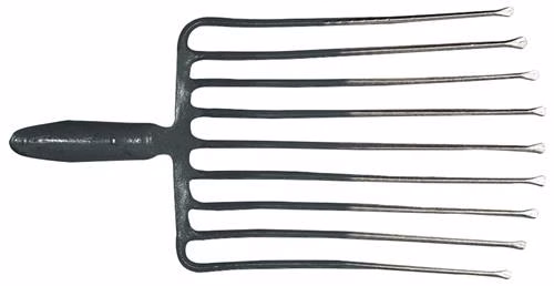 Steenvork 9, tandlengte 330 mm met veeraansluiting, zonder steel, staal, roodzilver gelakt, KRUMPHOLZ uit de categorie Schoffels, Harken en Klein Gereedschap met artikelnummer 4000818579