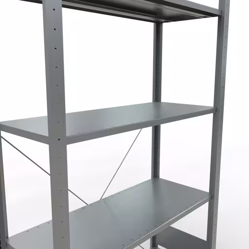 Productafbeelding nr.6 van het artikel basisrek, legbord-insteeksysteem MULTIplus150, 2000 x 1000 x 400 mm, 5 legborden, verzinkt - Expressline uit het insteeksysteem-assortiment van Schulte Lagertechnik