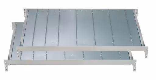 Extra niveau 1300x2x600 mm, type 150 met 14 verdelers en 4 zijgeleiders van Schulte Lagertechnik uit de categorie rekken