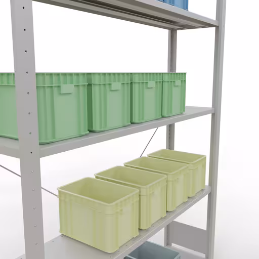 Productafbeelding nr. 13 van het artikel insteeksysteem basisplank 2000x1300x300 mm, type 150 kg, lichtgrijs uit het insteeksysteem assortiment van Schulte Lagertechnik