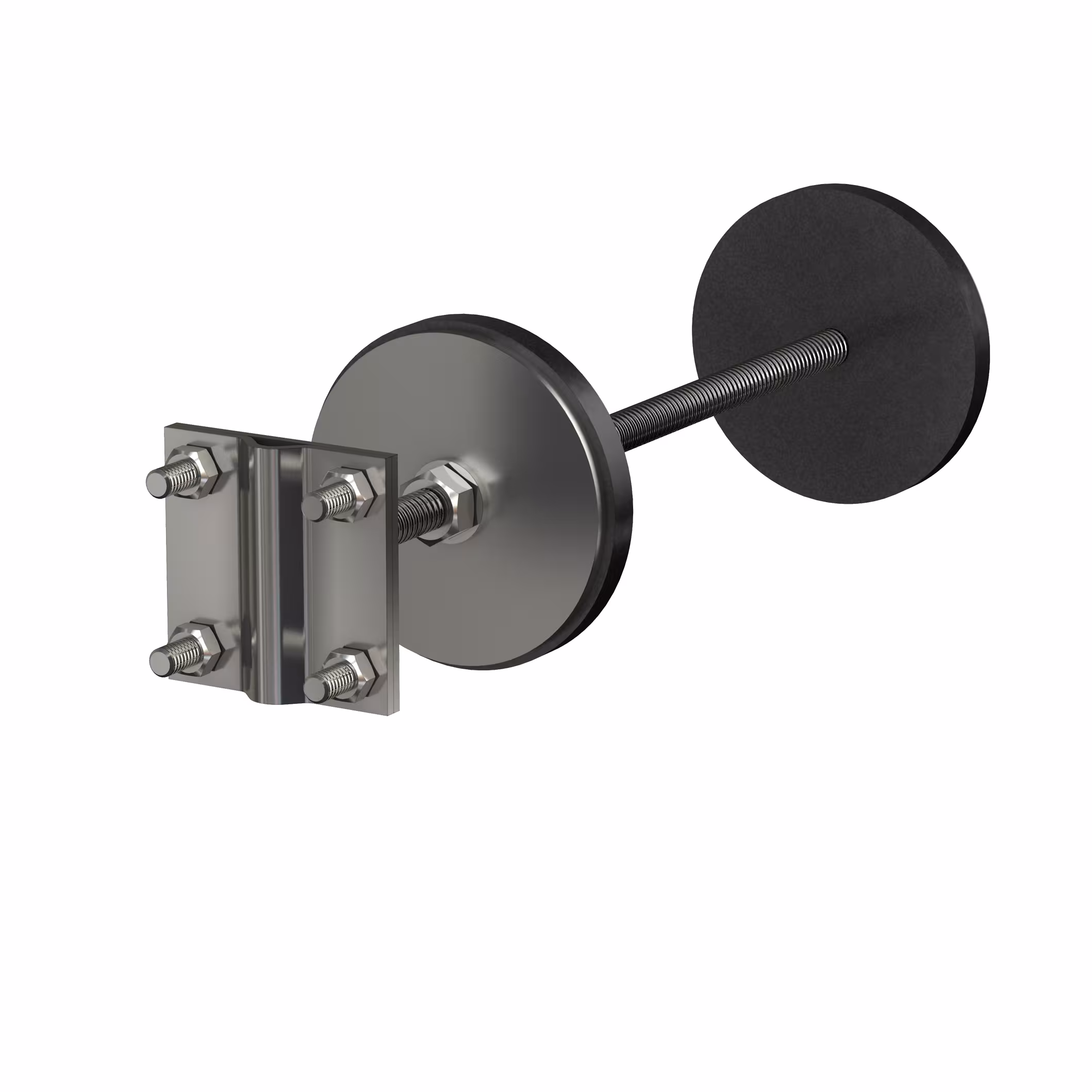 Aarding achteraf met kruisklem UGA-systeemtechnologieversie standaard wanddikte: 250 mm met GTIN 4251582405387 UGA doorsteekaarding met kruisklem GE-ND/250/V4A/(M12) van UGA System-Technik met artikelnr. 441525000042