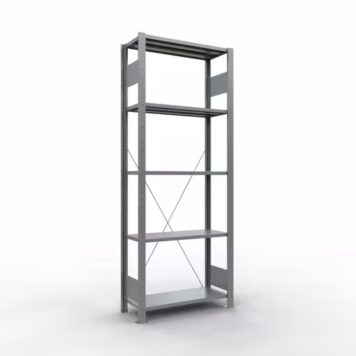 Productafbeelding nr. 13 van het artikel basisrek, legbord, insteeksysteem MULTIplus150, 2000 x 750 x 300 mm, 5 legborden, verzinkt uit het insteeksysteem assortiment van Schulte Lagertechnik