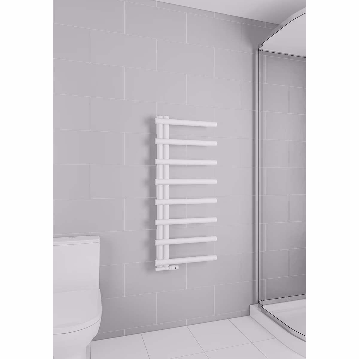 Mert Design badkamerradiator model Metire, wit, 500x1150 mm van het merk Mert Mert Design badkamerradiator model Metire, wit, uit de categorie badkamerradiatoren, zijdelingse aansluiting, met artikelnummer 5-METIRE-50x115-W-M