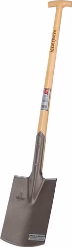 Bouwspade 285x185/180mm maat 2 tuinmodel met voetbescherming en essenhouten T-handvat IDEAL uit de categorie Schoppen en Spades met artikelnummer 4000818486